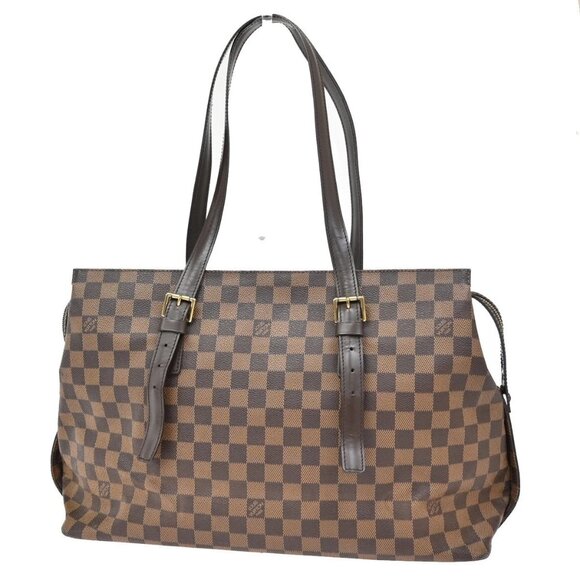 LOUIS VUITTON Chelsea Shoulder Tote Bag Damier Leather BN France N51119 16KB431 - Picture 1 of 15